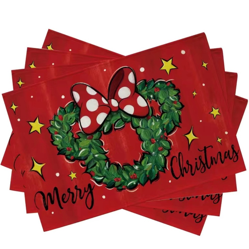 NWT Set of 4 Disney Christmas Placemats